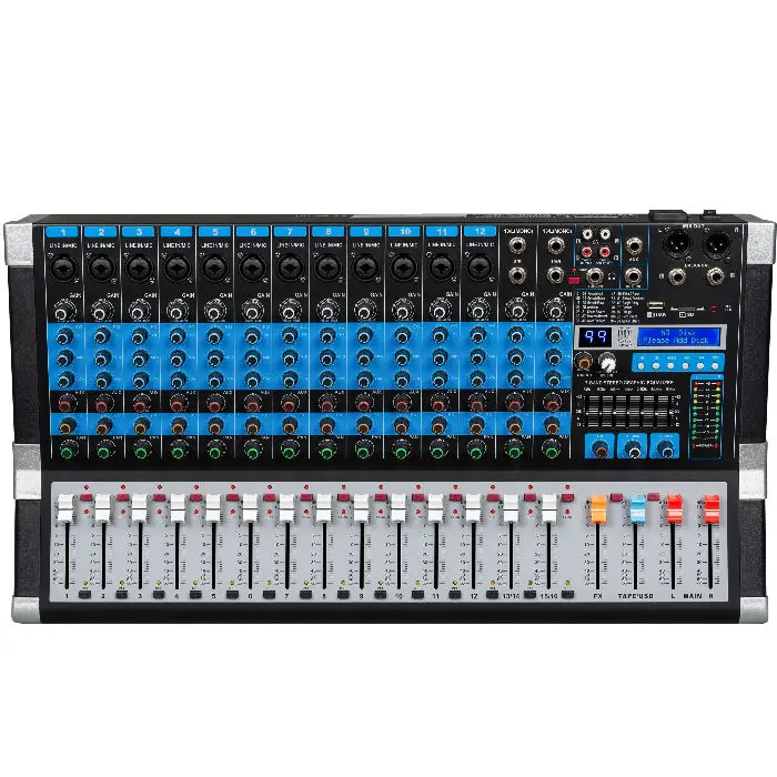 MESA POTENCIADA MOON MPM1116 16 CAN 200+200W